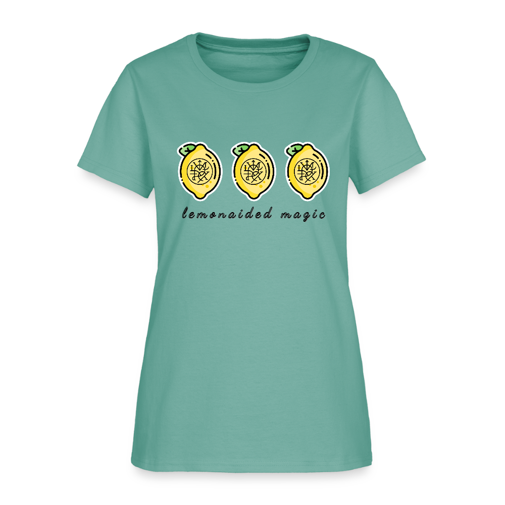 Lemonaided Magic personalized sigil Women's T-Shirt - aquatic blue green color