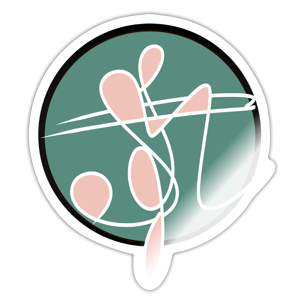 a Sticker - white glossy