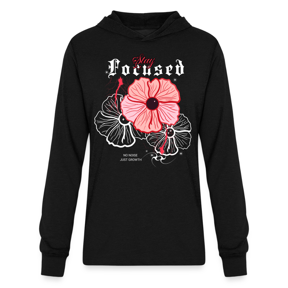 a Unisex Long Sleeve Hoodie Shirt - black