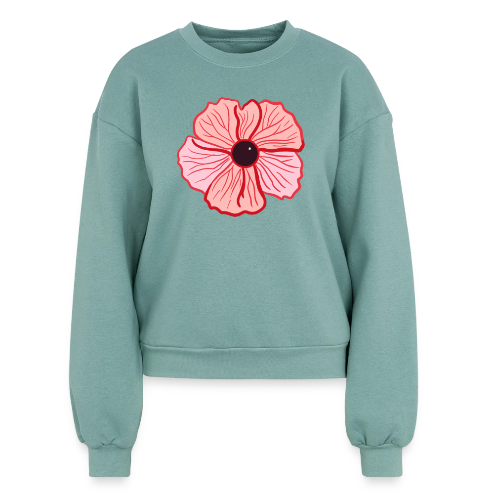 A Women's Fleece Crewneck Sweatshirt - saltwater
