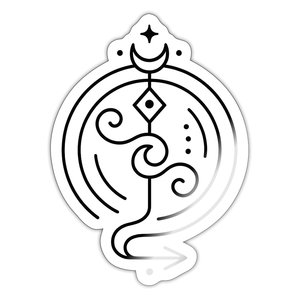 Sticker - white glossy