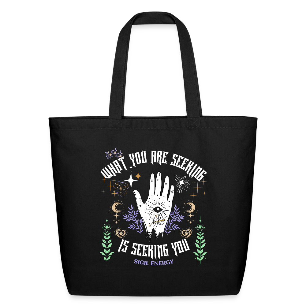 A Eco-Friendly Cotton Tote - black