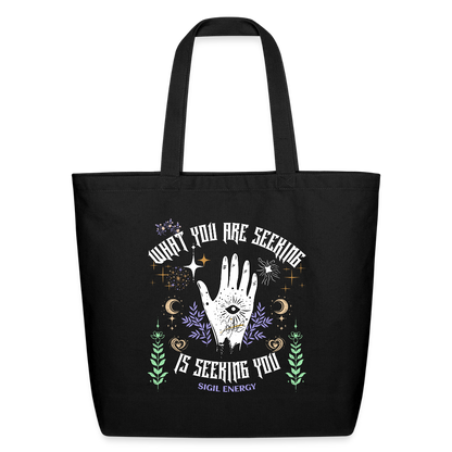 A Eco-Friendly Cotton Tote - black