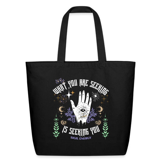 A Eco-Friendly Cotton Tote - black