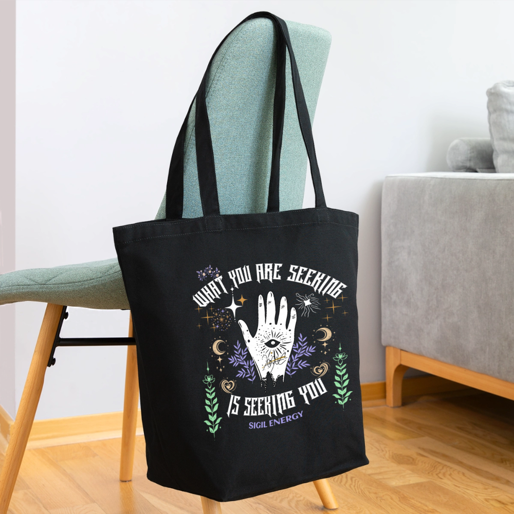 A Eco-Friendly Cotton Tote - black