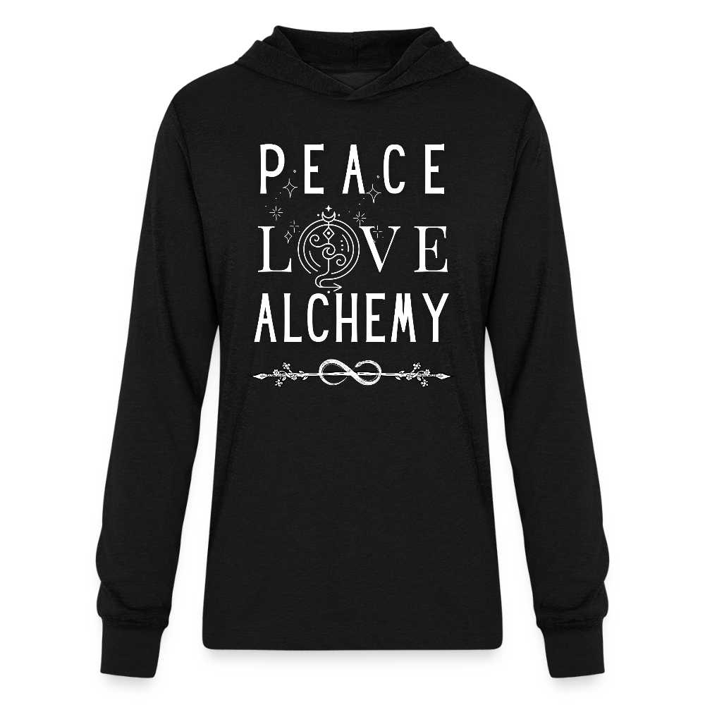 a Unisex Long Sleeve Hoodie Shirt - black