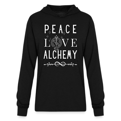 a Unisex Long Sleeve Hoodie Shirt - black