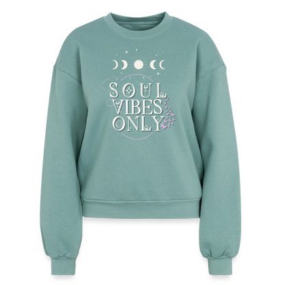 A Women's Fleece Crewneck Sweatshirt - saltwater