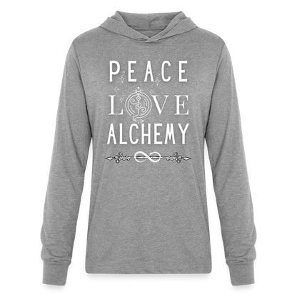 a Unisex Long Sleeve Hoodie Shirt - heather grey