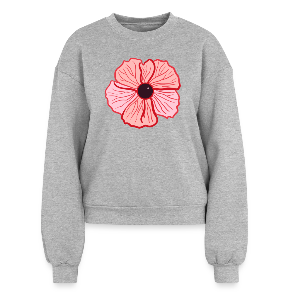 A Women's Fleece Crewneck Sweatshirt - heather grey