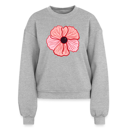 A Women's Fleece Crewneck Sweatshirt - heather grey