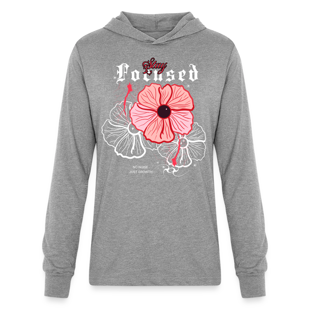 a Unisex Long Sleeve Hoodie Shirt - heather grey