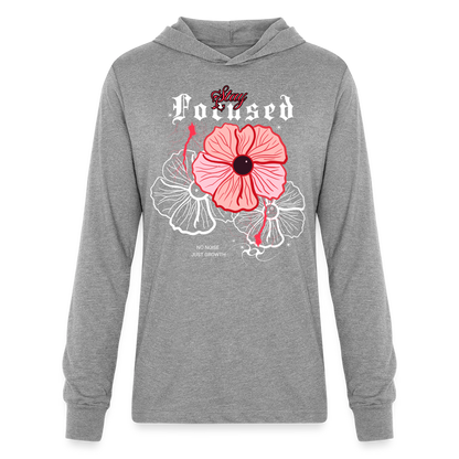 a Unisex Long Sleeve Hoodie Shirt - heather grey