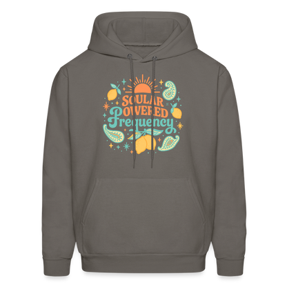 a hanes soular powered freqa 4 side design Men's Hoodie - asphalt gray