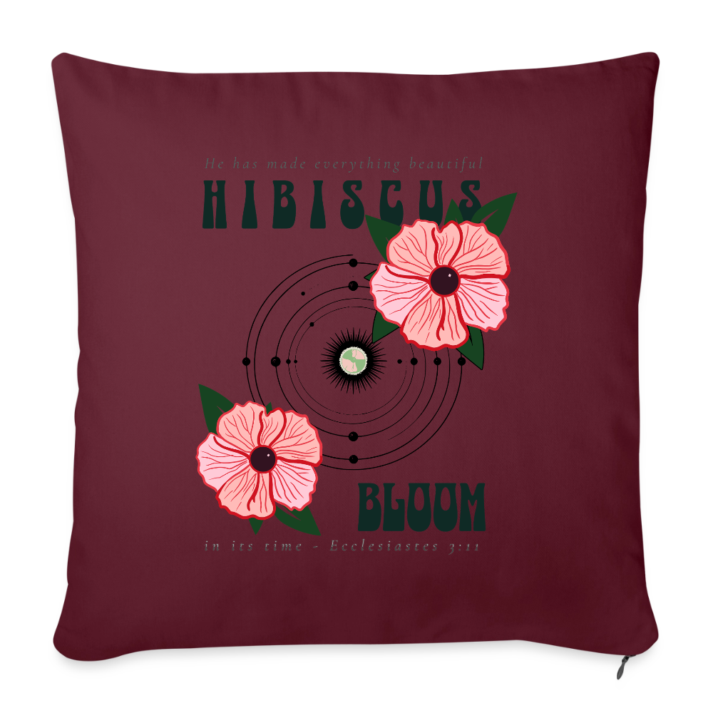 a Throw Pillow Cover 18” x 18” - burgundy
