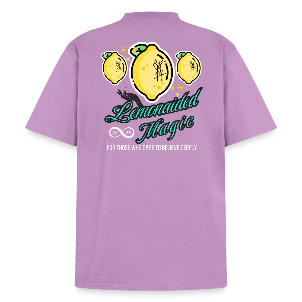Lemonaided Magic Unisex Sigil T-Shirt | Vintage Heavyweight Cotton Tee - lilac