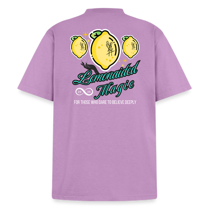 Lemonaided Magic Unisex Sigil T-Shirt | Vintage Heavyweight Cotton Tee - lilac