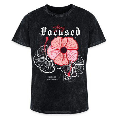 a stay focused Washed Unisex T-Shirt - mineral black