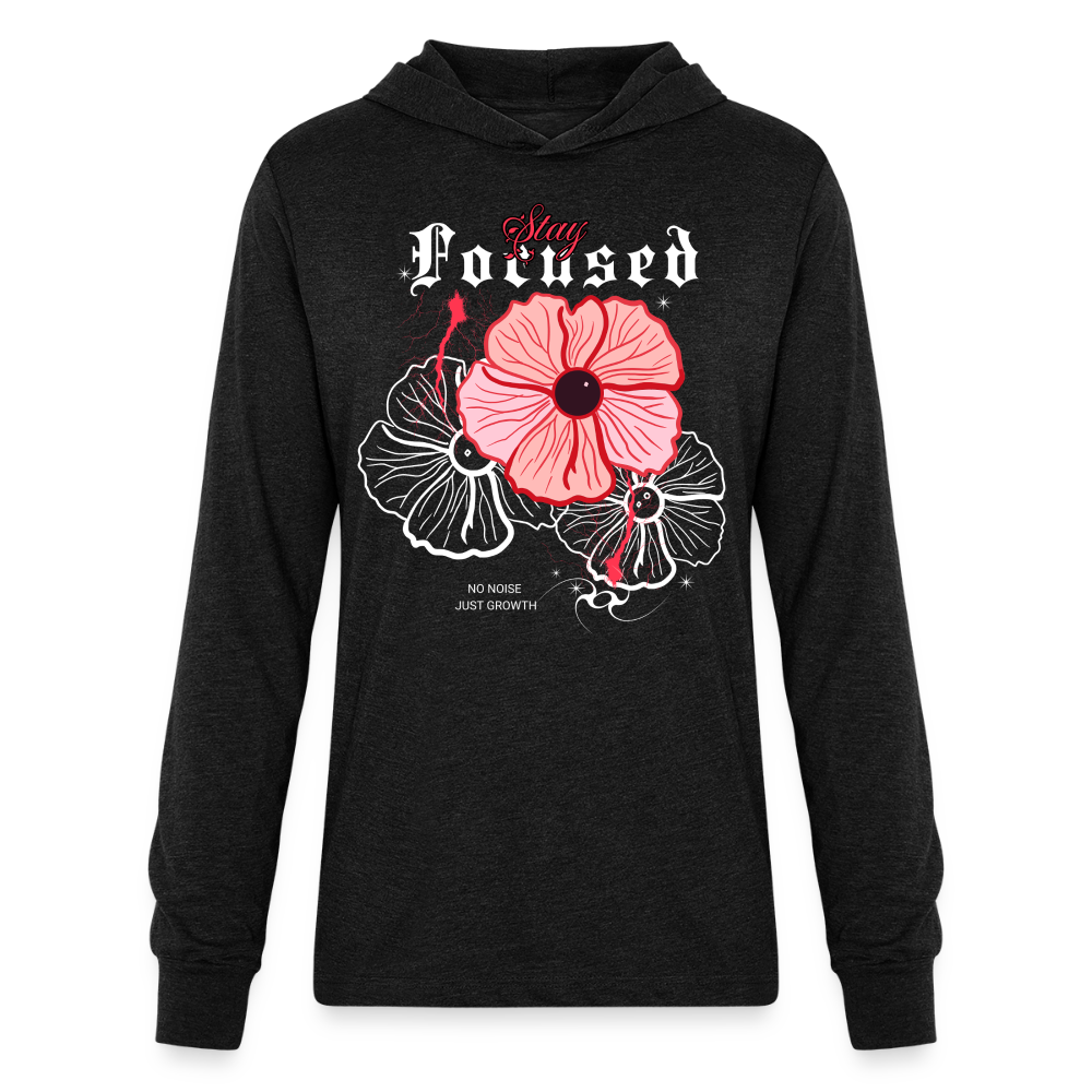 a Unisex Long Sleeve Hoodie Shirt - heather black