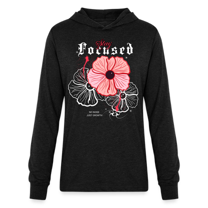 a Unisex Long Sleeve Hoodie Shirt - heather black