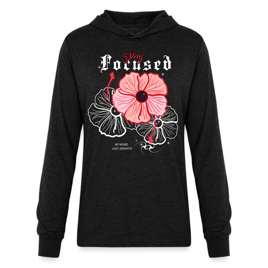 a Unisex Long Sleeve Hoodie Shirt - heather black
