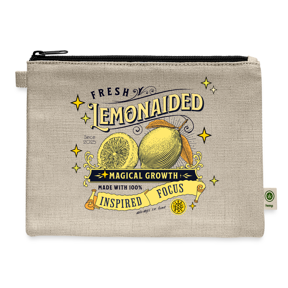 a lemonaided hemp Carry All Pouch - natural