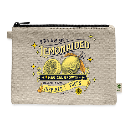 a lemonaided hemp Carry All Pouch - natural
