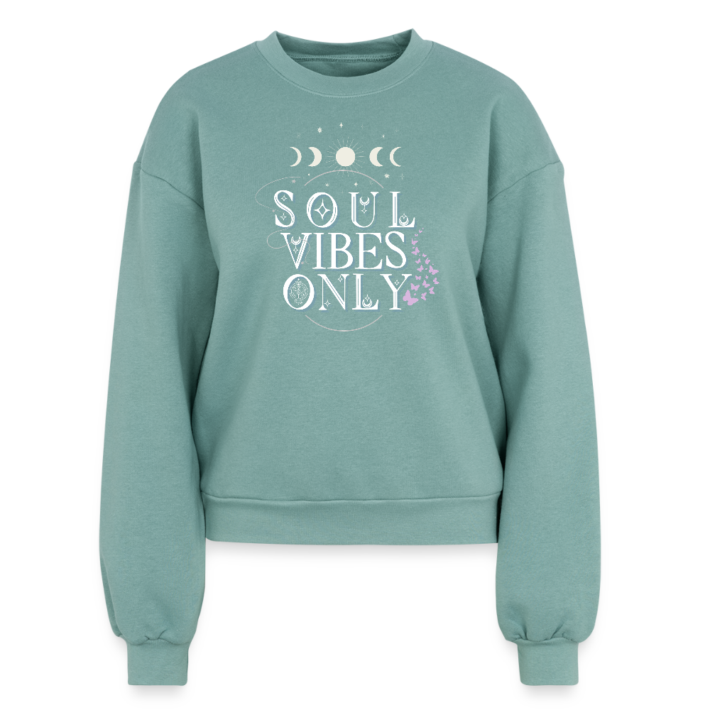 A Women's Fleece Crewneck Sweatshirt - saltwater