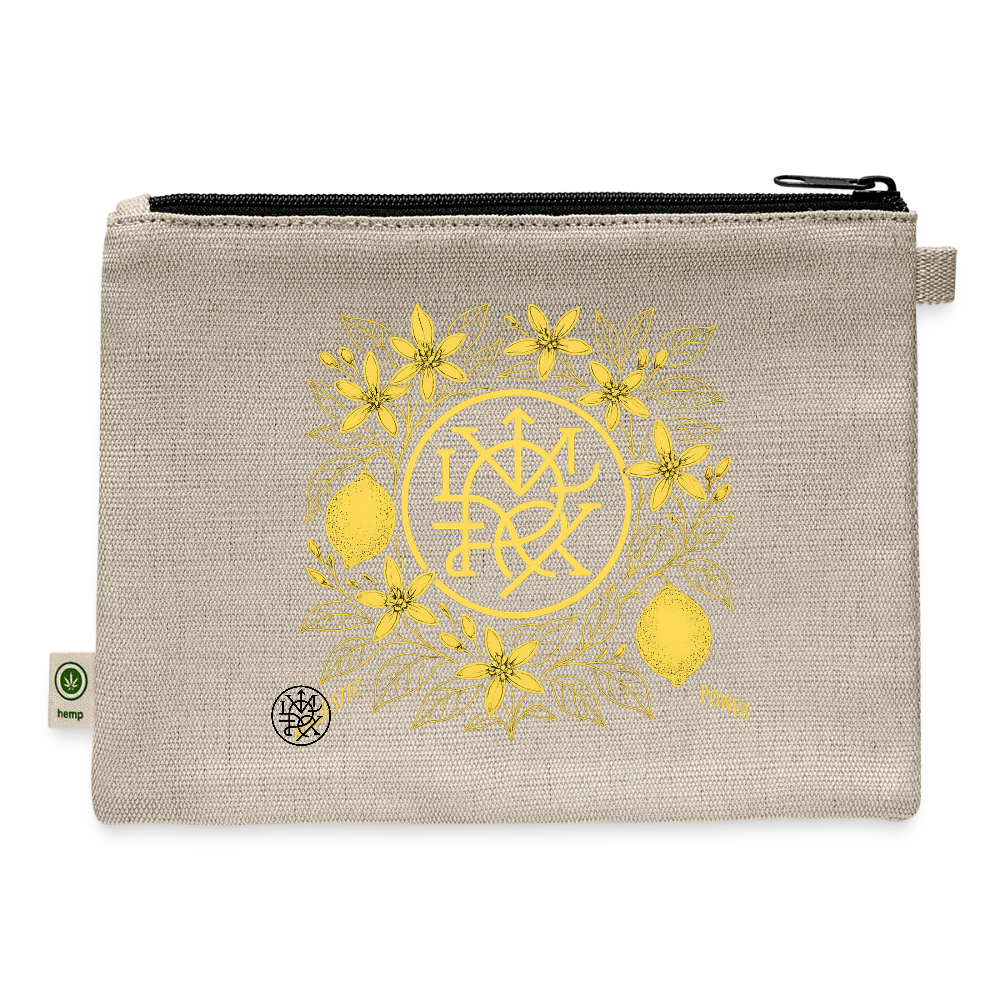 a lemonaided hemp Carry All Pouch - natural