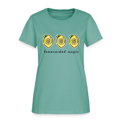 Lemonaided Magic personalized sigil Women's T-Shirt - aquatic blue green color