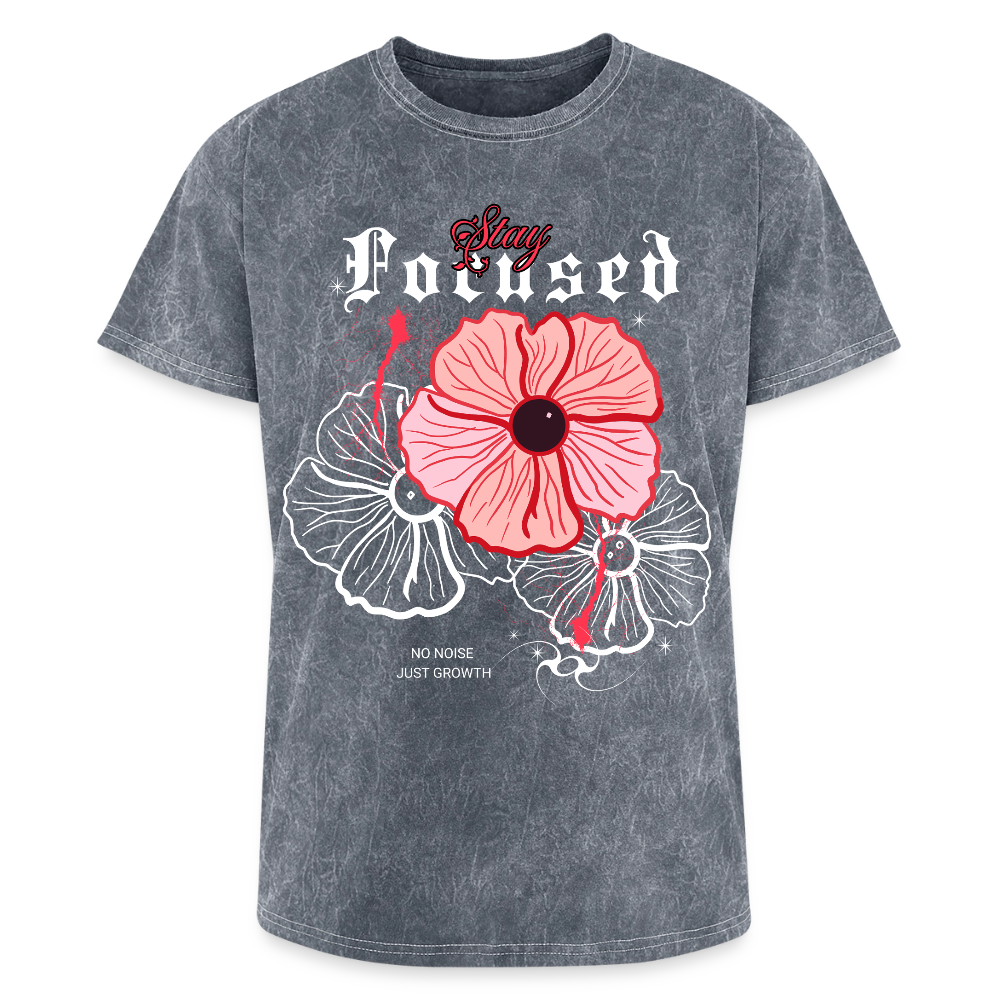 a stay focused Washed Unisex T-Shirt - mineral grey