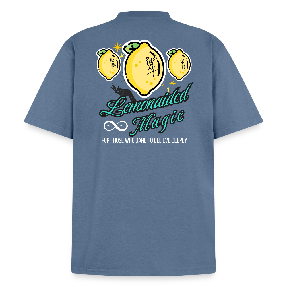 Lemonaided Magic Unisex Sigil T-Shirt | Vintage Heavyweight Cotton Tee - denim