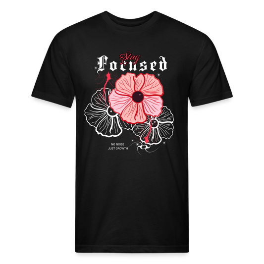 Fitted Cotton/Poly T-Shirt by Next Level - black