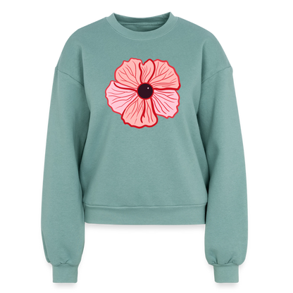 A Women's Fleece Crewneck Sweatshirt - saltwater