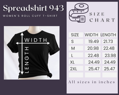 Bookworm Valentine Gift Idea Women's Roll Cuff T-Shirt